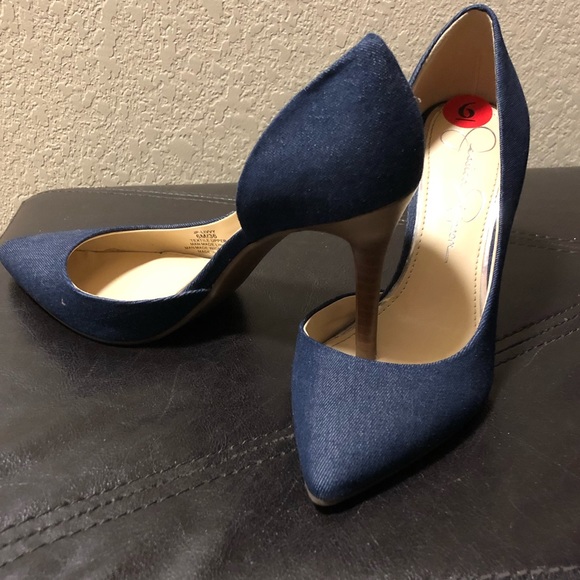 jessica simpson denim heels